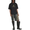 Camiseta Qixi Crest de corte mediano «Negro» 612966TMVL41075