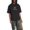 Camiseta Qixi Crest de corte mediano «Negro» 612966TMVL41075