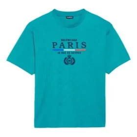Camiseta regular con el logotipo de París y la bandera de París de la colección SS20 594579TGV483640