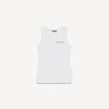 Camiseta sin mangas para mujer en blanco Camiseta sin mangas para mujer en blanco