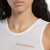 Camiseta sin mangas para mujer en blanco Camiseta sin mangas para mujer en blanco