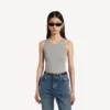 Camiseta sin mangas para mujer en gris Camiseta sin mangas para mujer en gris