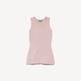 Camiseta sin mangas para mujer en rosa empolvado Camiseta sin mangas para mujer en rosa empolvado