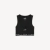 Camiseta sin mangas tipo sportsbra para mujer en negro Camiseta sin mangas tipo sportsbra para mujer en negro