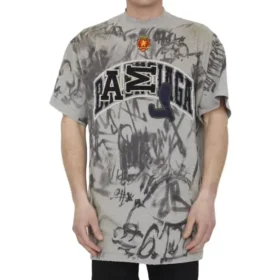 Camiseta Skater Graffiti «Heather Grey» 739028TOVA71300