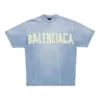 Camiseta Tape Type, corte mediano «Faded Blue» 739784TOVA94530