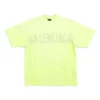 Camiseta Tape Type, corte mediano «Fluo Yellow» 739784TOVA97204