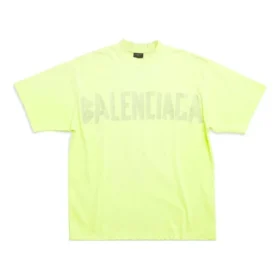 Camiseta Tape Type, corte mediano «Fluo Yellow» 739784TOVA97204
