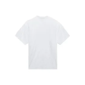 Camiseta unisex blanca de manga corta, corte amplio, tejido liso retro, colección SS21 657059TKV949000 Camiseta unisex blanca de manga corta, corte amplio, tejido liso retro, colección SS21 657059TKV949000
