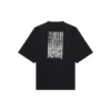 Camiseta unisex de cuello redondo con estampado FW21, color negro 661715TKVE51070