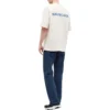 Camiseta unisex de lujo de algodón de cuello redondo y manga corta, color blanco 612966TIVG59055