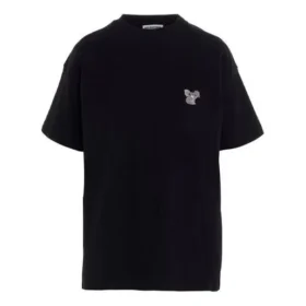 Camiseta unisex de manga corta bordada, color negro 612965TIVD31000 Camiseta unisex de manga corta bordada, color negro 612965TIVD31000