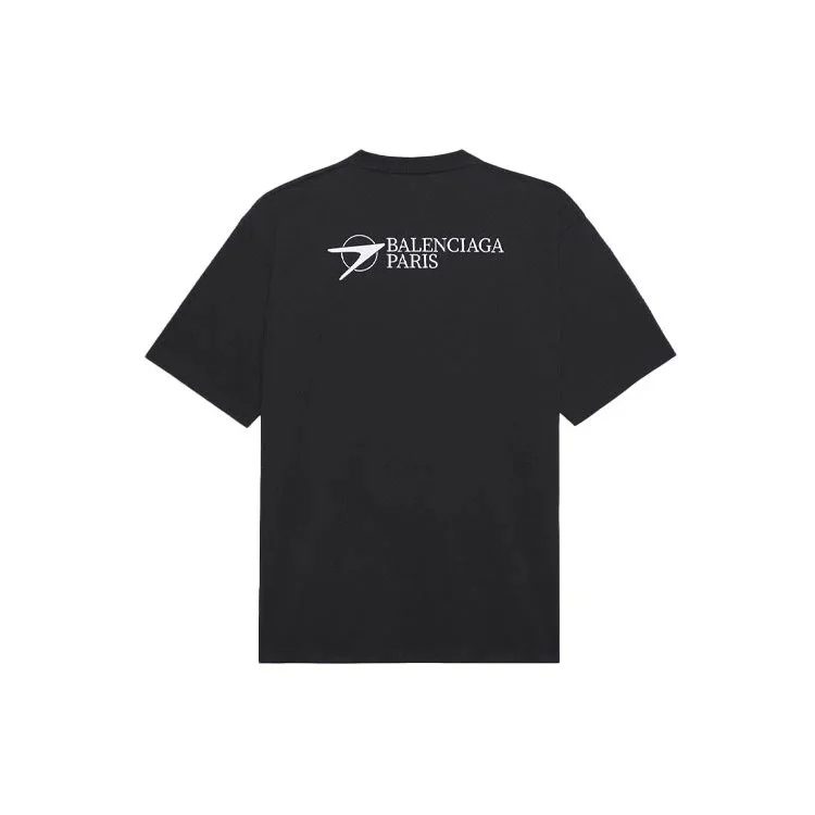 Camiseta unisex de manga corta con cuello redondo para impresión corporativa, colección SS21, color negro 612966TKV861070