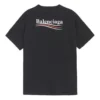 Camiseta unisex de manga corta con logo, corte holgado, color negro 556150TAV441000