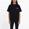 Camiseta unisex de manga corta con logo, corte holgado, color negro 556150TAV441000