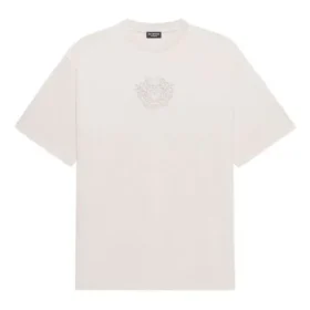 Camiseta unisex de manga corta con logo, cuello redondo, gris, 641675TKV712966 Camiseta unisex de manga corta con logo, cuello redondo, gris, 641675TKV712966