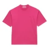Camiseta unisex de manga corta con logo retro, rosa 556104TBV435630