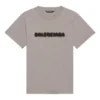 Camiseta unisex de manga corta, estilo clásico retro con logotipo difuminado y agujeros, gris 661705TKVD58174