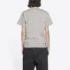 Camiseta unisex de manga corta, estilo clásico retro con logotipo difuminado y agujeros, gris 661705TKVD58174