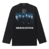 Camiseta unisex de manga larga con estampado de la banda alemana Rammstein, estilo crossover, color negro 651796TLV511000