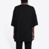 Camiseta unisex FW 21 con impresión de letras gratis, color negro 661715TKVD31070