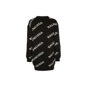 Cardigan con logo extragrande «Negro» 555275T14711070