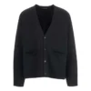 Cardigan con logotipo en el mismo tono «Negro» 720058T16611000