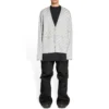 Cardigan con logotipo integral «Gris claro y blanco» 699822T32331461