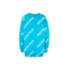 Cardigan con logotipo y monograma, corte holgado «Azul» 625330T31784661