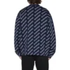 Cardigan de punto con logo integral «Blue White» 736248T32338502