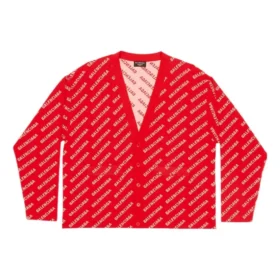 Cardigan Mini Allover Logo «Red White» 699822T32336090 Cardigan Mini Allover Logo «Red White» 699822T32336090