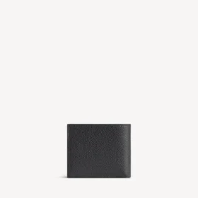 Cartera cuadrada para hombres con compartimento para monedas, en color negro
