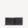 Cartera cuadrada para hombres con compartimento para monedas, en color negro Cartera cuadrada para hombres con compartimento para monedas, en color negro