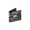 Cartera cuadrada plegable con diseño de graffiti «Negro Blanco» 594549210LH1090