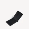 Cartera cuadrada plegable para hombre en negro/blanco Cartera cuadrada plegable para hombre en negro/blanco