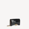 Cartera de mujer con forma de Hourglass y cadena, en color negro Cartera de mujer con forma de Hourglass y cadena, en color negro