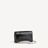 Cartera de mujer con forma de Hourglass y cadena, en color negro Cartera de mujer con forma de Hourglass y cadena, en color negro