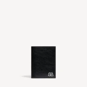 Cartera doble vertical Monaco para hombre en negro