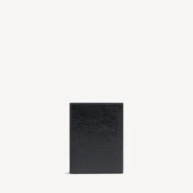 Cartera doble vertical Monaco para hombre en negro