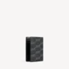 Cartera doble vertical para hombre con el BB Monogram, de lona recubierta en negro/gris Cartera doble vertical para hombre con el BB Monogram, de lona recubierta en negro/gris