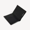 Cartera doble vertical para hombre con el BB Monogram, de lona recubierta en negro/gris Cartera doble vertical para hombre con el BB Monogram, de lona recubierta en negro/gris