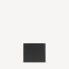 Cartera para monedas de hombre, cuadrada y plegable, en color negro