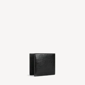 Cartera plegable cuadrada Le City para hombre en negro