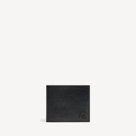 Cartera plegable cuadrada Monaco para hombre en negro