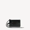 Cartera triple para hombre «Le City» con correa, en negro