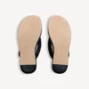Chanclas Gaeta para mujer en negro