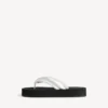 Chanclas Jet Lag para mujer en blanco roto