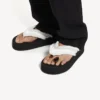 Chanclas Jet Lag para mujer en blanco roto