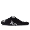 Chanclas peludas «Allover Logo – Negro» 699675W2B411090