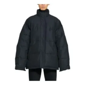 Chaqueta acolchada de corte cuadrado «Negro» 725325TNO091000